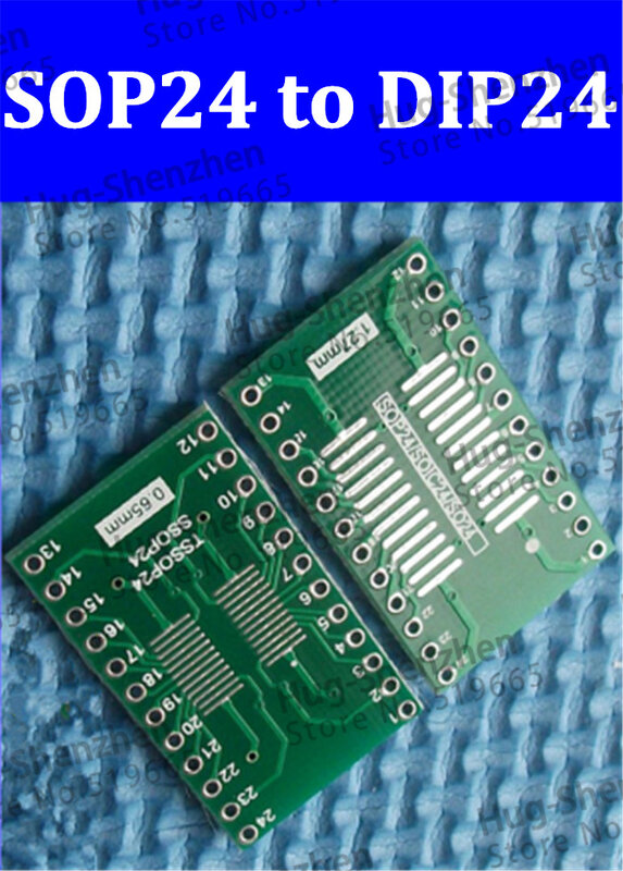 Plaque d'adaptateur de circuit imprimé, produit environnemental, op24 à dip24, 10 pièces