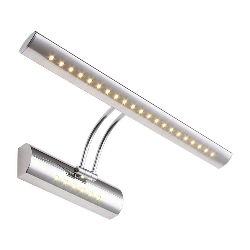 DONWEI-Lâmpada de parede inoxidável com interruptor, luz LED para espelho de maquiagem, decoração moderna, luz do quarto, AC 110V, 220V, 7W, 9W