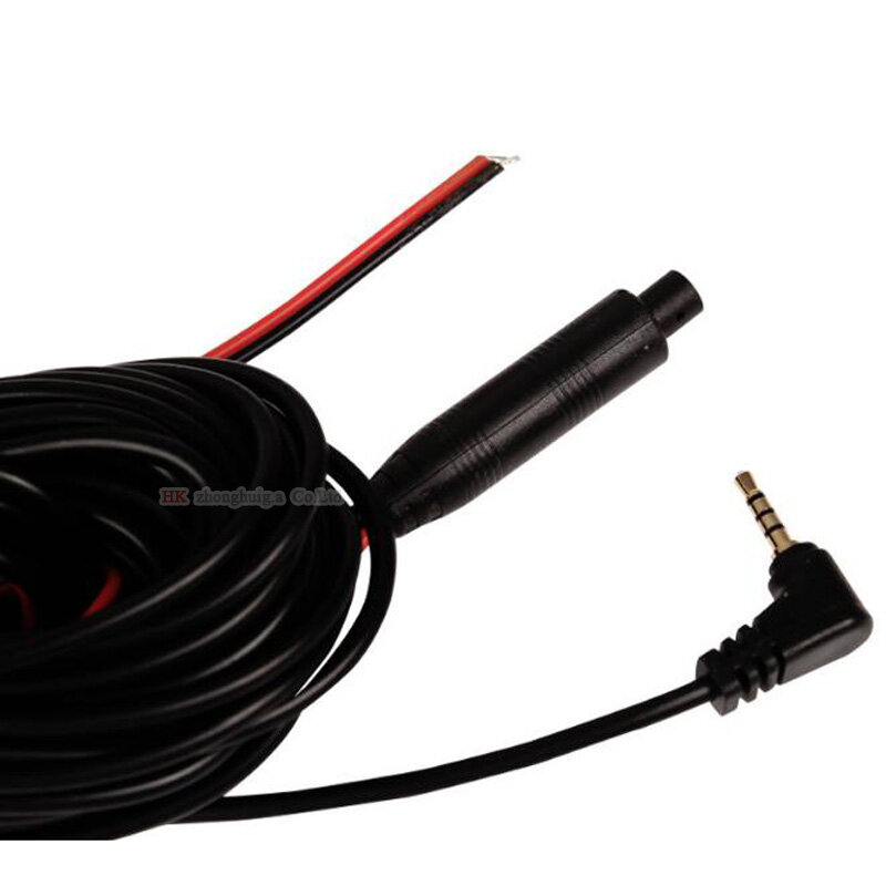 10M 15M and 20M 4Pin Car Reverse Rear View Parking Video Extension Cable DC2.5MM to Male