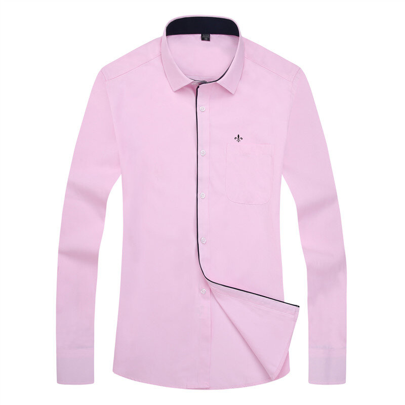 Dudalina Shirt Male Casual Men Shirt 2020 Long Sleeve Formal Business Man Shirt Slim Fit Designer Twill Dress Spell Color