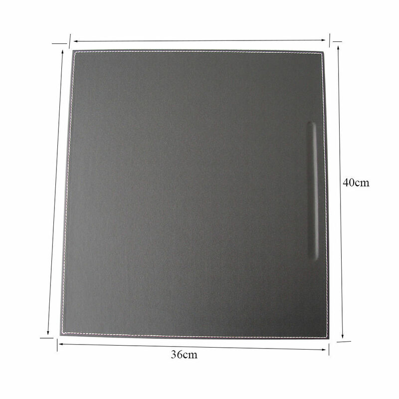 40*36cm PU Leather Desk Mat Wooden Writing Pad A3 Writing Pad Drawing Writing Board Square Paper Holder Office Style 1228