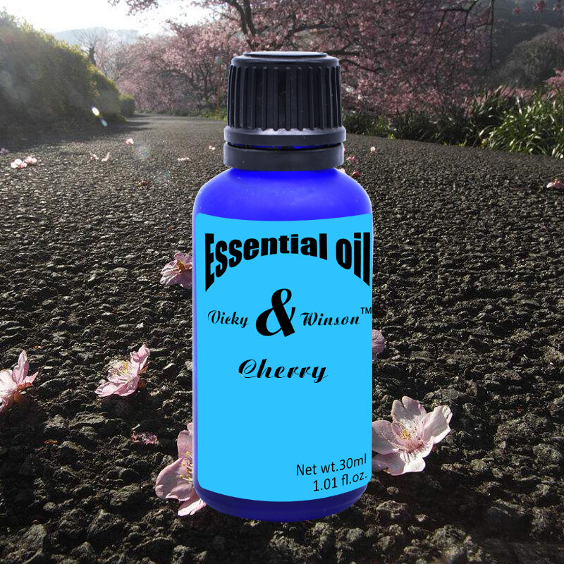 Vicky & winson-óleos essenciais de aromaterapia cereja, 30ml, óleo essencial para prevenir envelhecimento, pele brilhante e compacta, fazendo da pele macia, desodorização elástica