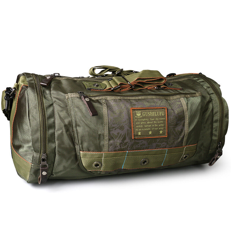 RuilTravel bags Men's Camouflage Travel Bag Folding Oxford Cloth Bag Protects Portable Waterproof Shoulder Leisure Bags