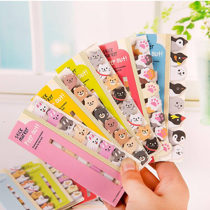 Dier Memo Pad Sticky Note Notepad Kantoor En Schoolbenodigdheden Kawaii Stickers Leuke Briefpapier Stickers Scrapbooking