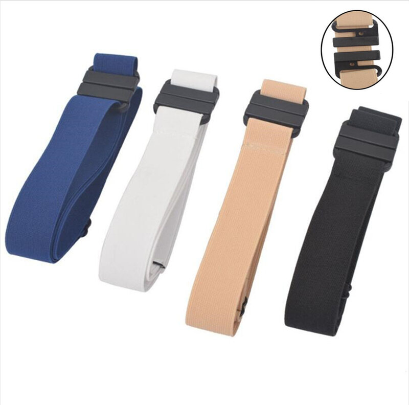 New Unisex Buckle-Free Elastic Belt For Jeans Pants Dress Stretch Waist For Women Men No Buckle Without Buckle free Belts H111