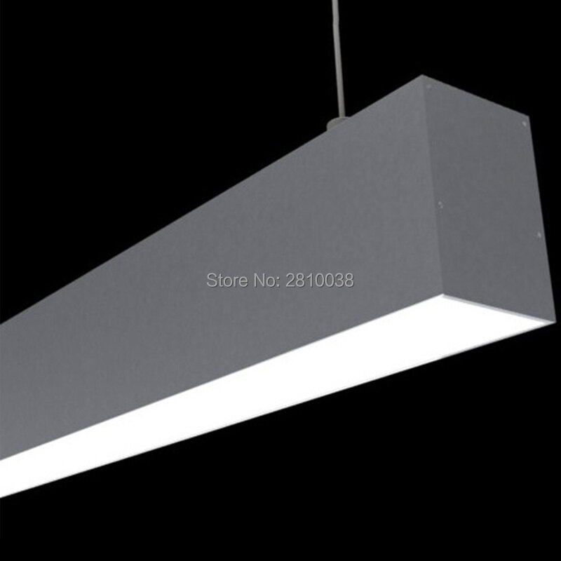 50 X 2 M Sets/Lot Office lighting led aluminum channel Large U size aluminium led extrusion profile for suspending lamps
