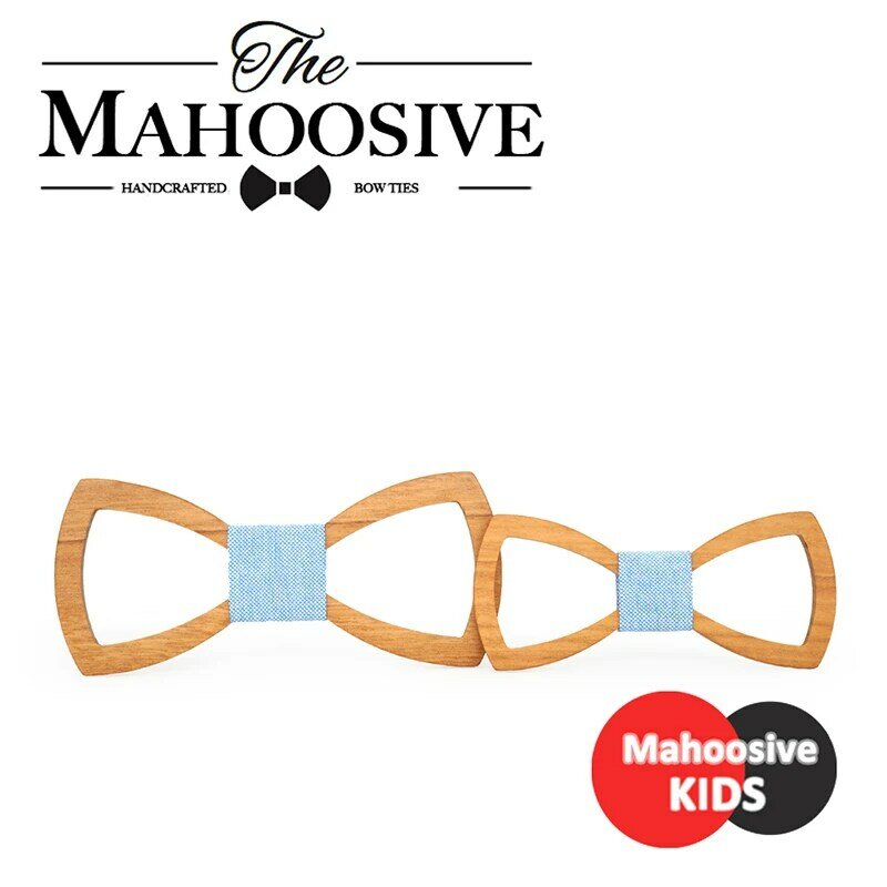 Mahoosive-Nministériels d papillon en bois pour enfants et pères, pour hommes