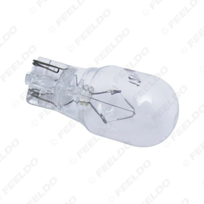 FEELDO 100Pcs Car T13 Wedge 12V 10W Halogen Bulb External Halogen Lamp Replacement Dashboard Bulb Light #FD-1309