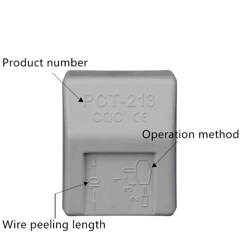 30/50/100 piezas 222 WAGO mini conectores de cable conector rápido Universal de cableado compacto Terminal push-in bloque de PCT-212 213 de 214 a 215