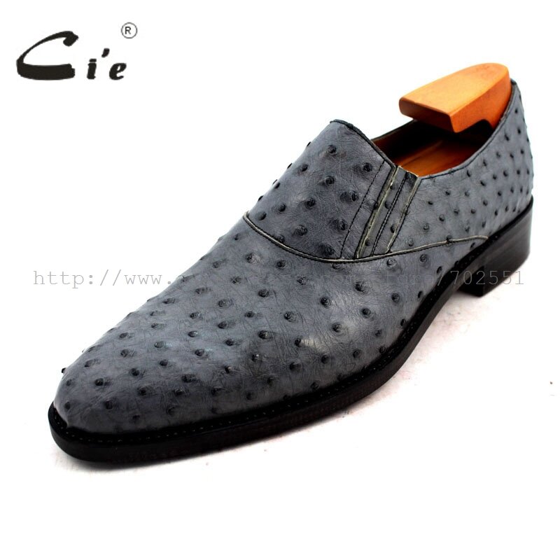 Zapato de piel de avestruz Real para hombre, Calzados hechos a mano, personalizables, parte inferior de cuero transpirable, n. ° OS1