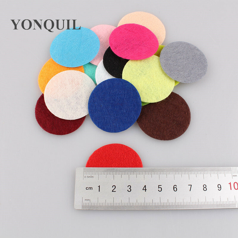2/3/4/8Cm Select Round Felt Fabric Pads DIY Eco-friendly Home Decor Accessory Patches Circle Felt Pads Fabric Flower Accessories