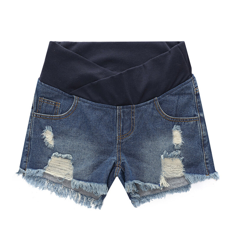 Ciężarne szorty damskie letnia odzież spodenki jeansowe z niskim stanem letnia odzież nowa wiosna luźne spodnie na ubrania w ciąży