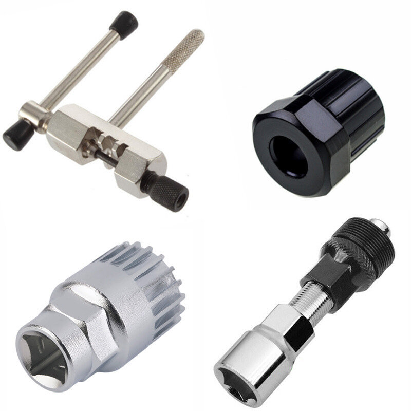 Kits de herramientas de reparación de bicicletas multifunción, cortador de cadena, removedor de soporte inferior, extractor de manivela de rueda libre, herramientas de eliminación de MTB RR7262