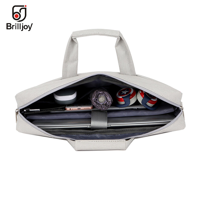 Brilljoy-maletín impermeable para ordenador portátil, bolso de mano para 13, 14, 15, 17 pulgadas, negocios de viaje, para hombre y mujer