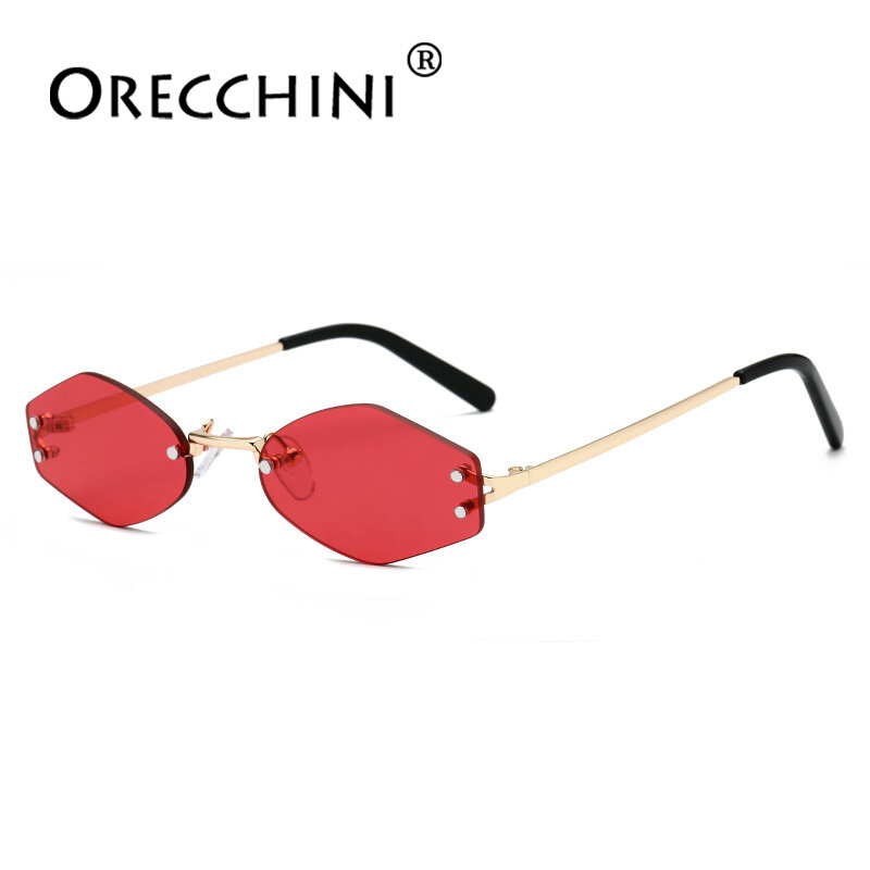 ORECCHINI новые женские шестигранные sunglassure винтажные мужские маленькие рамки модные классические солнцезащитные очки femm UV400MSF7102