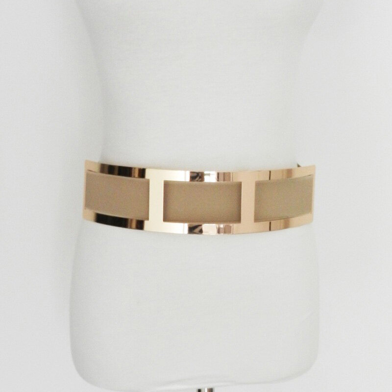 Cinturones elásticos de diseño para mujer, cinturón largo con marco de Metal dorado, negro, elegante, para vestidos