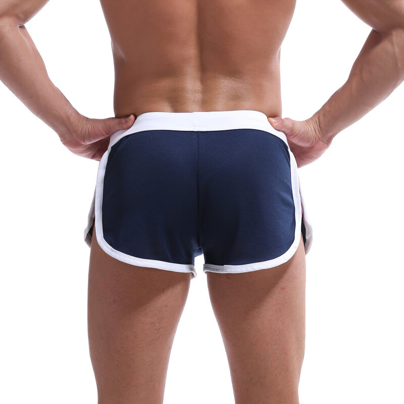 Najlepsza cena marka zdrowie sport mężczyźni fajne szorty spodnie męskie siłownie szorty Fitness męskie Jogger Workout plaża Breechcloth bokserki krótkie