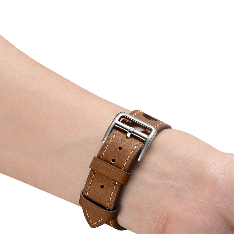 Genuino braccialetto di Cuoio della cinghia per apple watch band 4 5 44 millimetri 40 millimetri 42 millimetri 38 millimetri Forte e durevole cinturino per iwatch 5/4/3/2/1