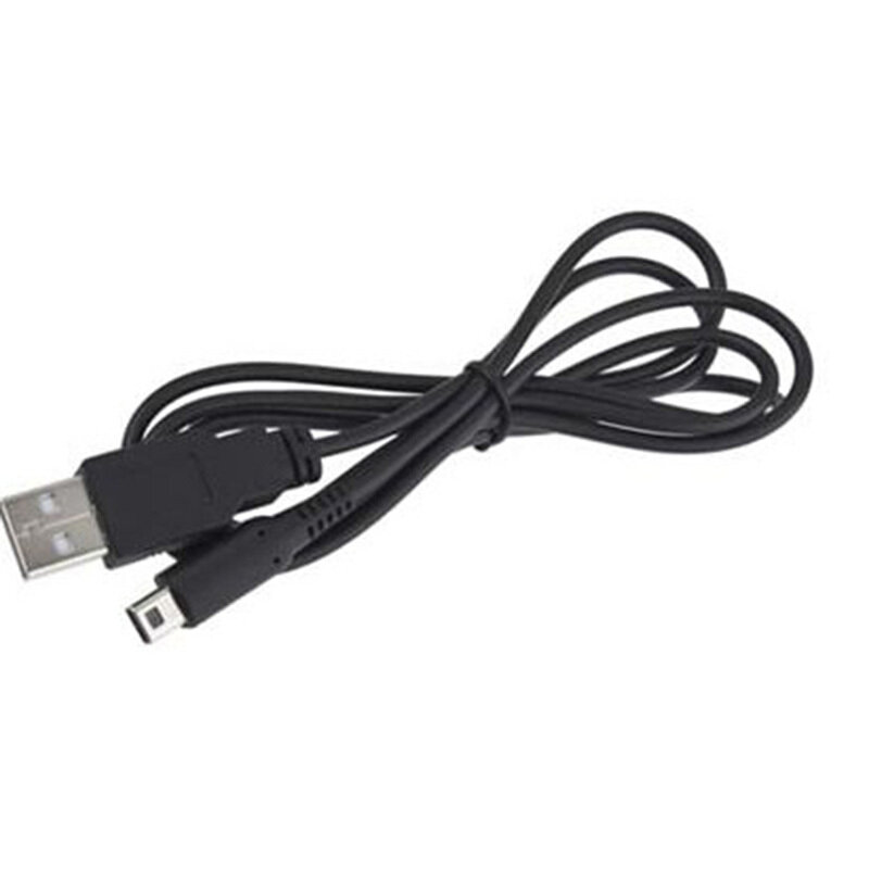 Kabel USB Isi Daya Sinkronisasi USB 110Cm Hitam untuk 3DS XL