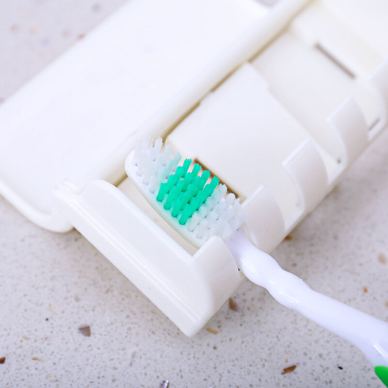 GOALONE-soporte para cepillo de dientes, exprimidor automático de pasta de dientes, manos libres con montaje en pared, Juego de 2 unidades para Baño