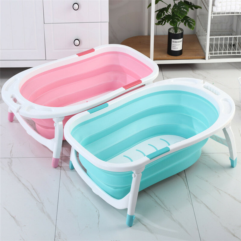 Banheiras de banho do bebê multifuncional dobrável banheira para crianças portátil assento reclinável ampliado engrossado família crianças banheira