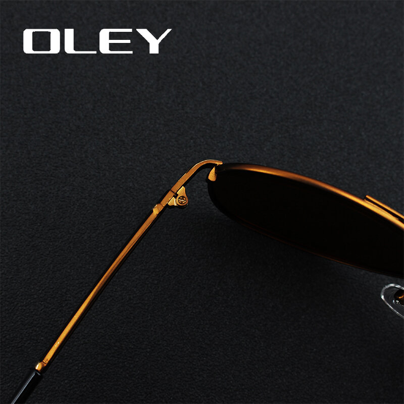 Oley, óculos de sol de luxo, masculino, polarizado, clássico, piloto, acessórios, óculos de dirigir