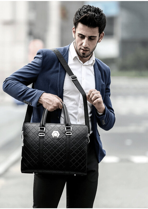 Mężczyźni z zabezpieczeniem przeciw kradzieży teczka na laptopa torebka zamek szyfrowy podwójna warstwa torba na ramię nowy projekt torba Crossbody męska podróżna torba biznesowa