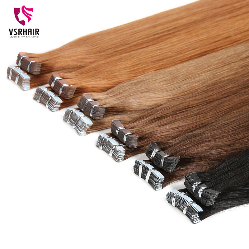 VSR PU Super Tape In Human Hair Extension Blonde Piano Color US Strong Adhesive Tape Hair Extensions For Salon
