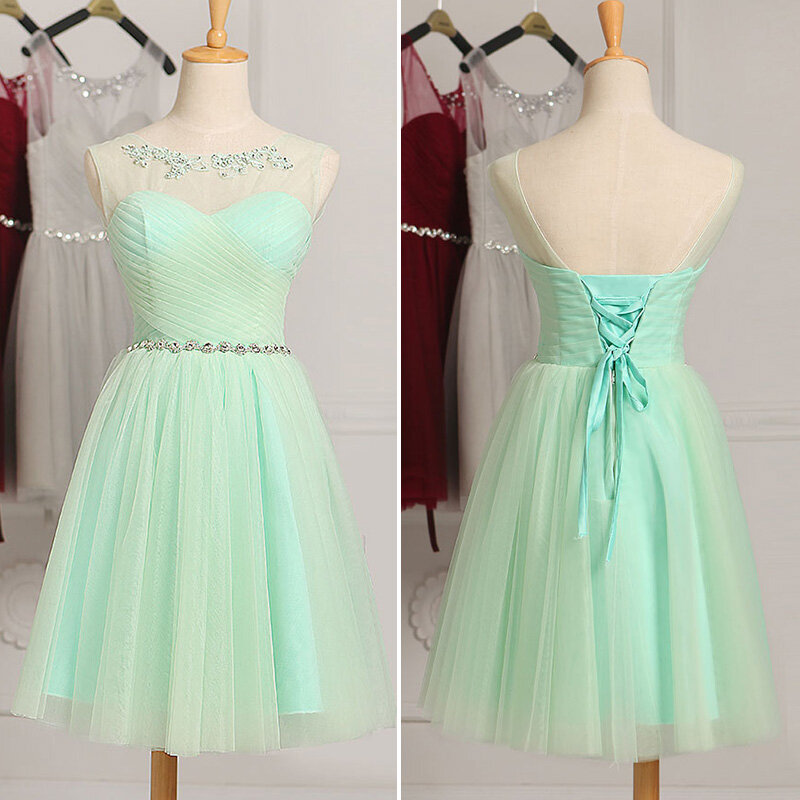 Robe De Soiree 2023 Lace Up Mouwloos Met Crystal Avondjurk Vestido De Festa Prom Dresses Party Jurken Maat Custom gemaakt