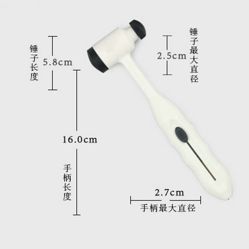medical hammer Percussion Diagnostic Tool Hammer Massage Care Tools Professionalnerve Detection With Brush Multifunctional
