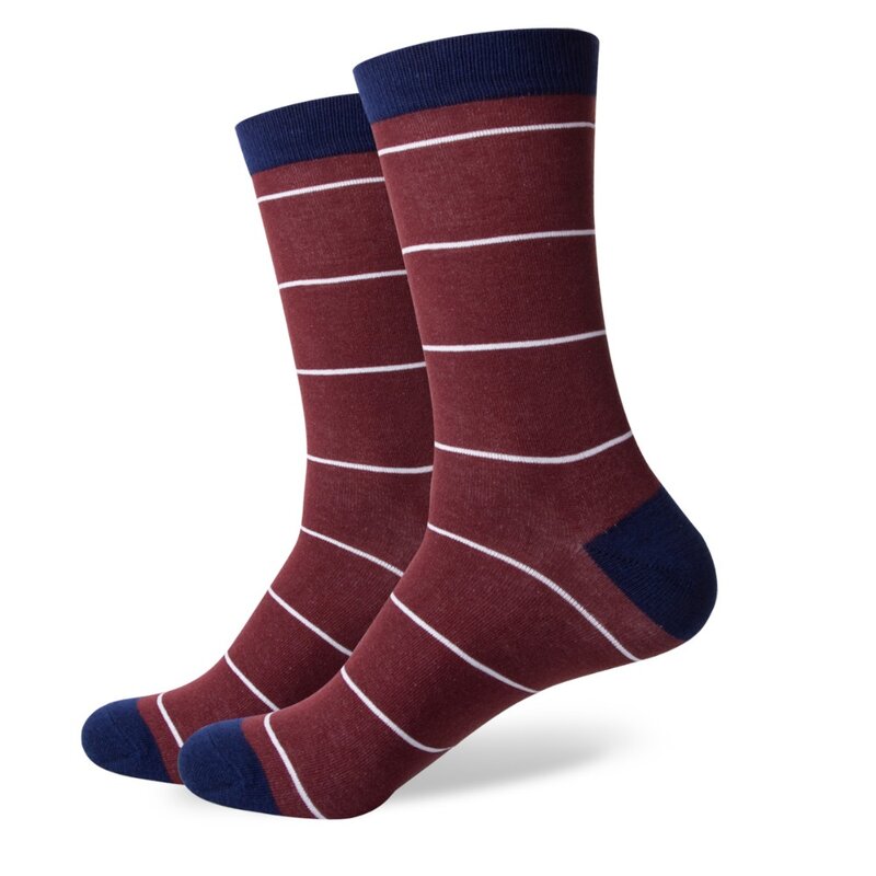 Сочетающиеся деловые мужские хлопковые носки Свадебные носки брендовые носки американские размеры (7,5-12) 420-425