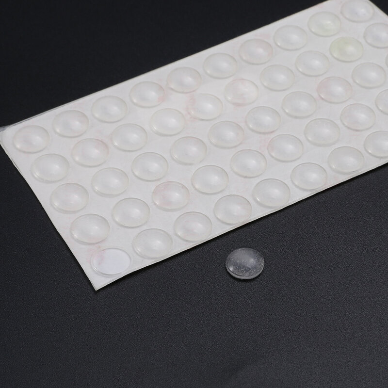 Coussinets en caoutchouc auto-adhésifs en Silicone, 50 pièces, tampons transparents pour porte de placard, pare-choc, coussin d'arrêt pour armoire à tiroirs