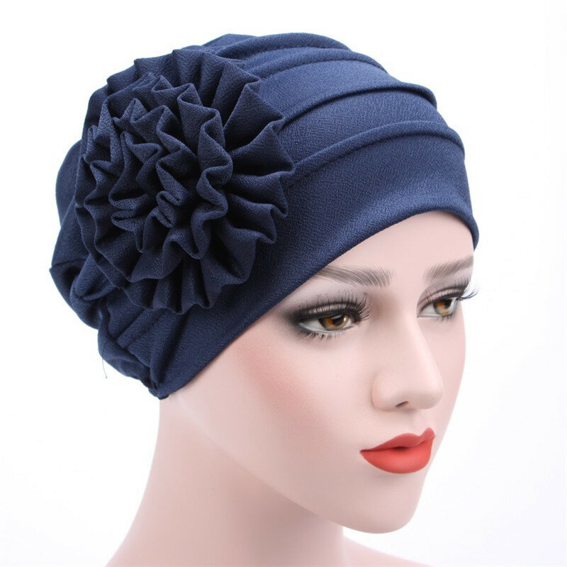 KepaHoo cappelli da donna primavera estate berretto floreale cappello musulmano elasticizzato turbante berretto perdita di capelli copricapo Hijib Cap