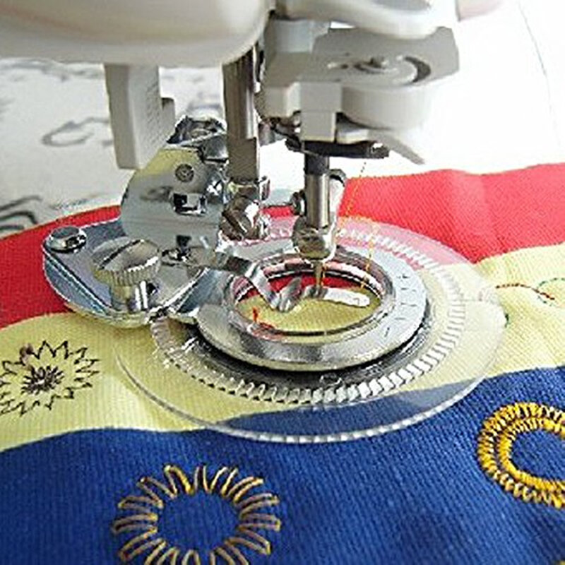 Prensatelas para máquina de coser, accesorio para coser de punto de margaritas de decorativo Universal, se adapta a todas las máquinas de coser de caña baja, AA7281