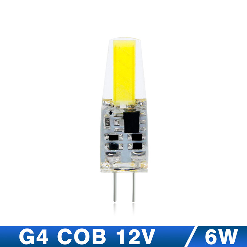 KARWEN-Lampe LED COB pour lustre à budgétaire halogène, angle de faisceau 2018, ampoule LED G4, remplacement, AC, DC, 12V, 220V, 6W, 360