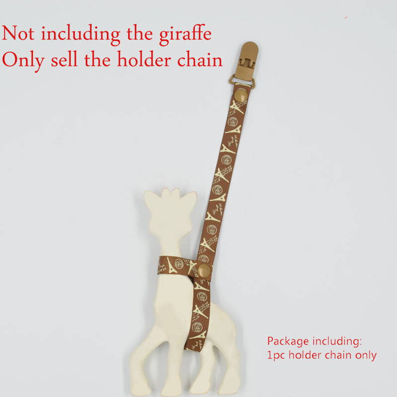 35CM BABY Giraffe holder chain clip teehter holder anti lost teether clip chain ciuccio clip per ciuccio B0832
