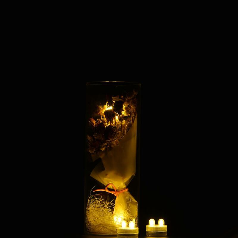 防水LEDティーライトガーランド,10個ピース/ロット,結婚式,クリスマス,パーティー,装飾用の水中スポットライト