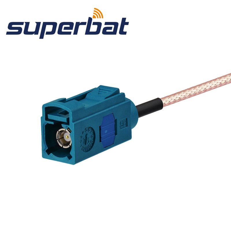 Superbat-Cable Pigtail Universal Fakra hembra "Z", codificación neutra a SMA macho, RG316, 15cm para inalámbrico