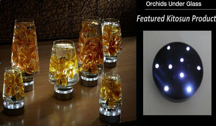 KITOSUN-base de luz LED superbrillante, romántica, funciona con pilas, para centro de mesa