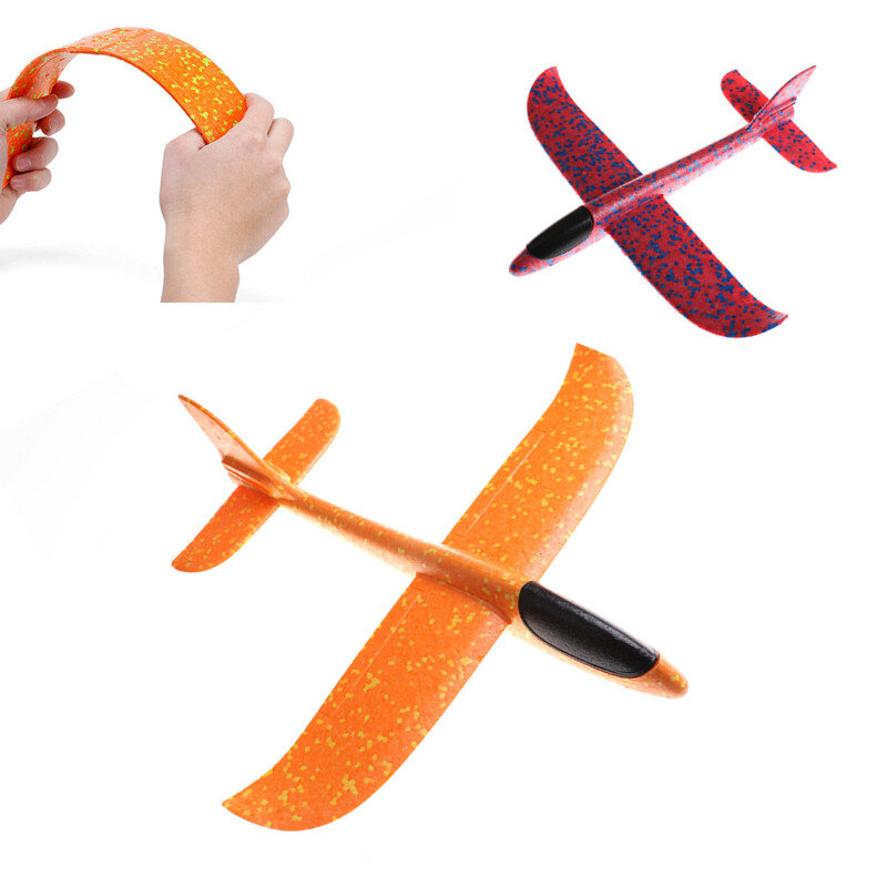 สีสันโฟมEPP Handโยนเครื่องบินกลางแจ้งGlider Plane Kids Gift Toyของเล่นที่น่าสนใจ