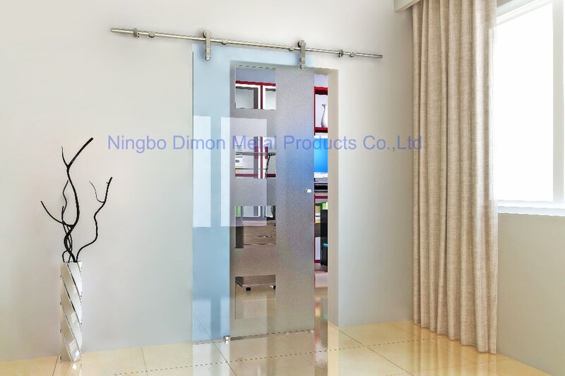 Dimon-puerta corredera de cristal de alta calidad, herrajes de acero inoxidable, DM-SDG, 7002