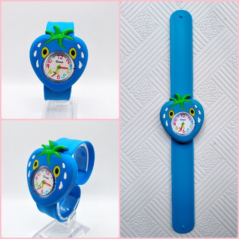 Orologi per bambini 3D Cartoon testa di ravanello orologio da polso per bambini kid Baby Watch Tape accarezzato orologio da tavolo orologi al quarzo ragazze ragazzi regalo