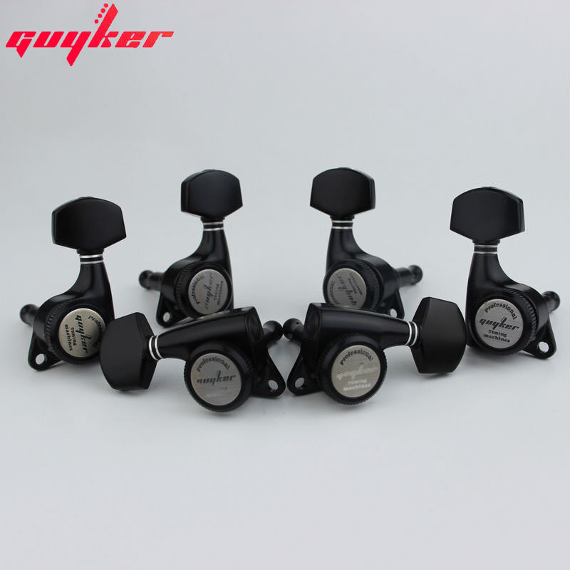 Guyker Zwarte Gitaar Locking Tuners/Verbeterde Versie Elektrische Gitaar Machine Heads Tuners Lock String Stemsleutels Voor Lp, sg, Tl