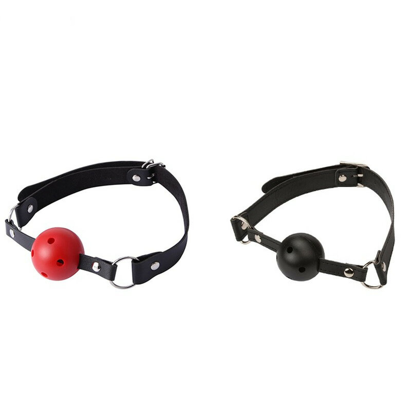 PU Leather Mouth Gag Ball Gag Sex Bondage Mouth Stuffed Sex Toys Sex Products for Men Women Couple Exotic Accessories