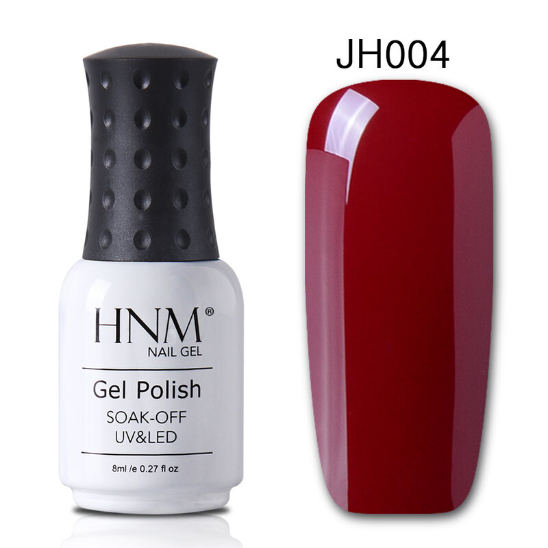 HNM 8ML Wein Rot Farbe Nagellack Cat Eye Magnetische Lack UV LED Lampe Semi Permanant Gellak Basis Top primer Maniküre Lack
