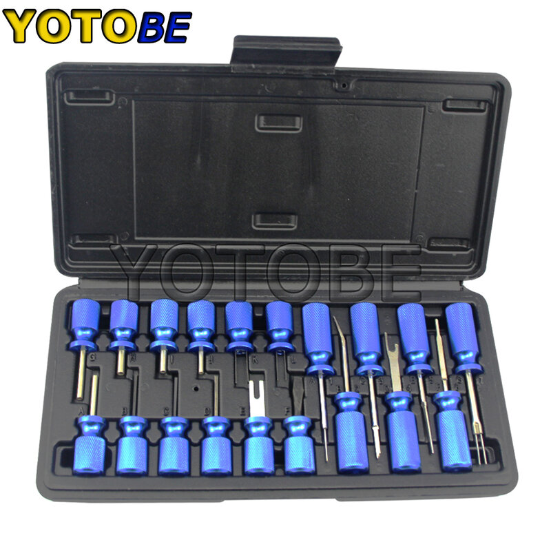 19Pcs Universal Terminal Release Tool Set Plug Type Connector Remover Kit
