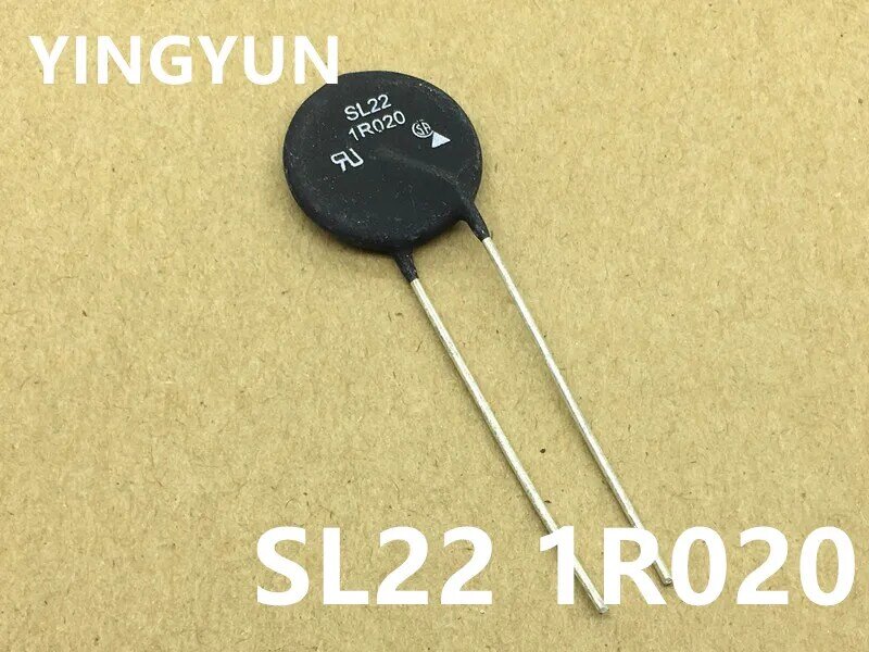 Termistor SL22 1R020, SL22-1R020, 22mm, 1 ohmios, 20A, nuevo y original, 5 unids/lote