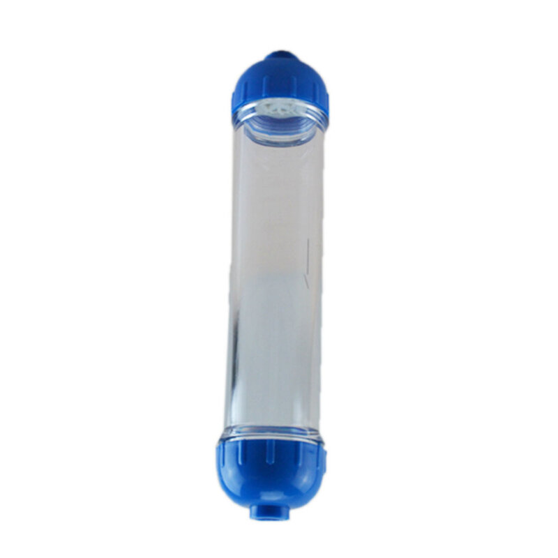 DIY Fill T33 Shell Filter Water Filter Housing Reverse Osmosis System 25.4cm Bottle 1/4 Tube Fittings Transparent