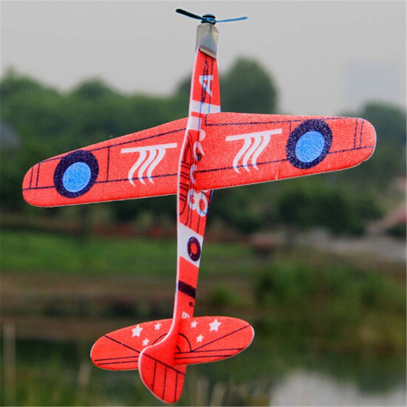 1PCS Hand Werfen Fliegen Segelflugzeug Flugzeuge Epp-schaum Flugzeug Mini Drone Flugzeug Modell Spielzeug Für Kinder Zufällige Farbe 19cm
