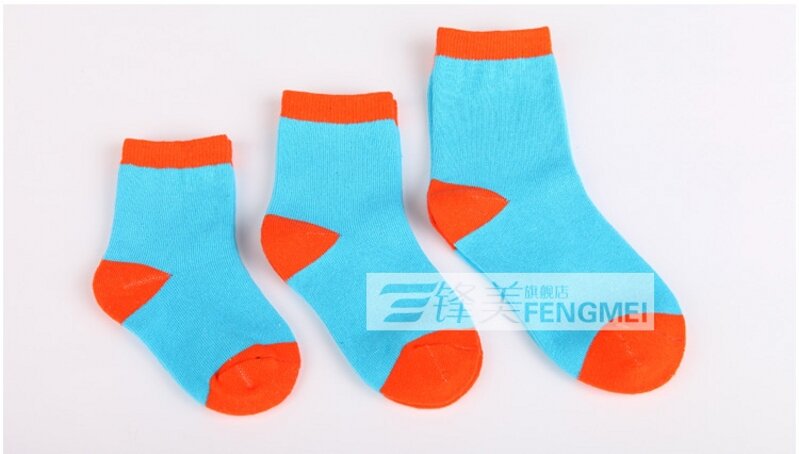 5 пар/партия детские носки весна и осень красивая полоска однотонные яркие цвета хлопчатобумажные носки для девочек и мальчиков детские носки на 1-9 лет